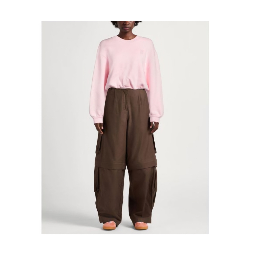 Sandro Paris 'Jiya' Light Pink Cropped Sweatshirt - Picture 6 of 12